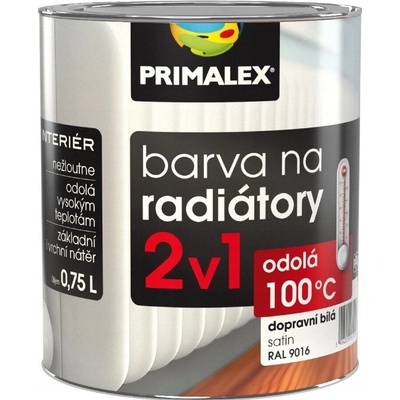 Primalex Radiátor 2v1 Primalex Radiátor 2v1 0,75l, 9016 Bílá Satin