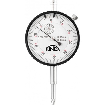KINEX Úchylkoměr číselníkový 0-10 mm/60 mm/0,01 mm SHOCK PROOF 1155-02-710