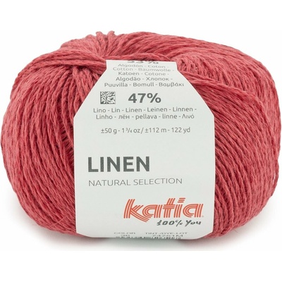 LINEN Katia Farby LINEN: 36 koralová