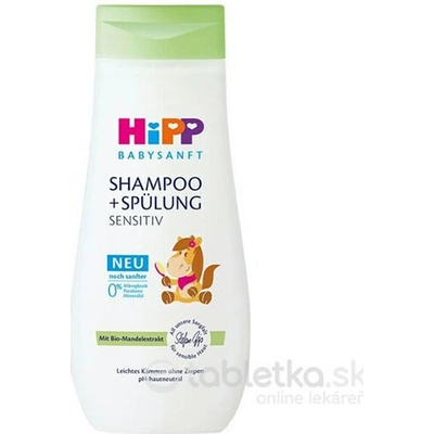 HiPP BabySANFT Šampón s kondicionérom Sensitiv 200 ml