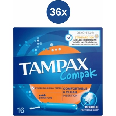 Tampax Compak Super+ tampóny 36 x 16 ks