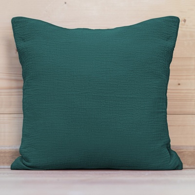 Biante Mušelín MSN-043 Tmavá petrolejovo zelená 45 x 45 cm