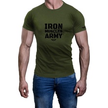 Iron Muscles tričko Iron Muscles Army khaki