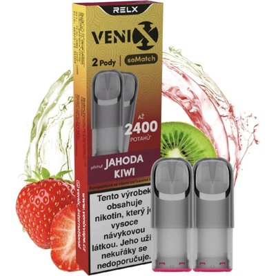 Venix Relx soMatch Pod Strawberry Kiwi 2 ks