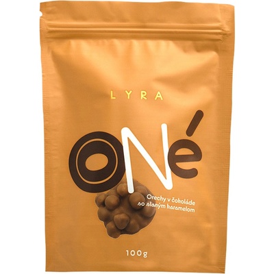 LYRA ONé Piemontské orechy v čokoláde so slaným karamelom 100 g