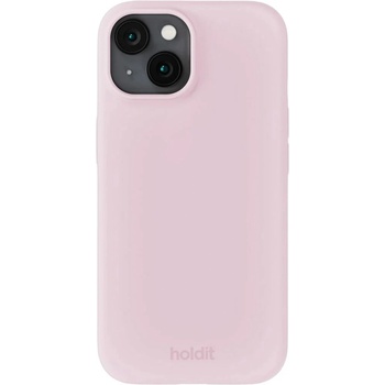 Holdit Гръб Holdit Silicone за iPhone 15 - Pale Pink