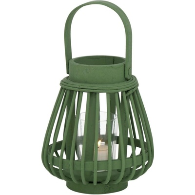 BOLTZE HOME Bambusová lucerna Ilvie, 16 cm, tealight