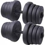 BodyFlex Дъмбел 15 кг с pvc дискове (bf-cd15)