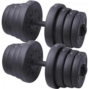 BodyFlex Дъмбел 15 кг с pvc дискове (bf-cd15)