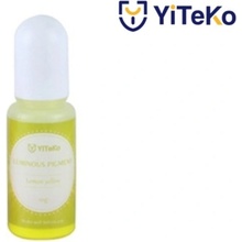 YiTeKo Svítící pigment do pryskyřice 14 citronově žlutá 10 ml