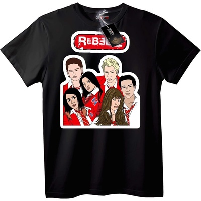 NOONEBRAND Тениска Rebel - 2XL, Black