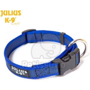 Julius-K9 Color & Gray гумиран син нашийник 27-42 см / 20 см