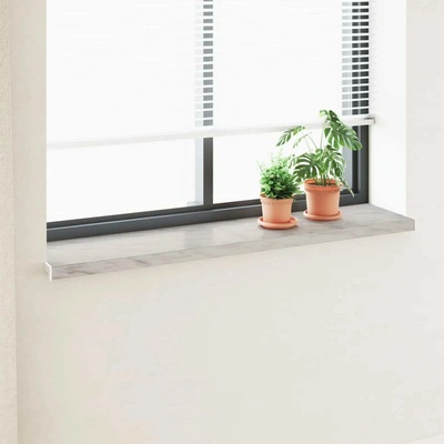 VidaXL Parapet mramorový 120 x 30 x 4,5 cm PVC