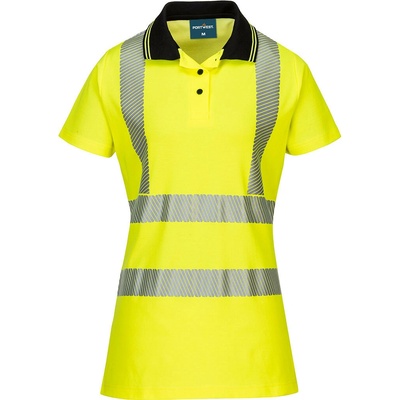 Dámske reflexné Pro polo tričko Žltá čierna