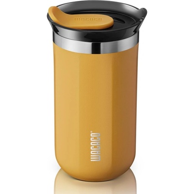 Термочаша Wacaco Octaroma Lungo Amber Yellow, 300ml, Вакуумно изолирана, Двойни стени, Без BPA, Жълт (Octaroma Lungo - Amber Yellow)