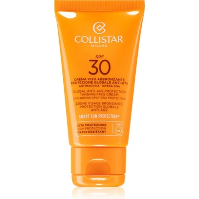 Collistar Special Perfect Tan Global Anti-Age Protection Tanning Face Cream слънцезащитен крем против стареене на кожата SPF 30 50ml