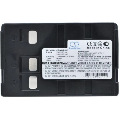 Cameron sino Батерия за камера PANASONIC NV-S950PN VBS10E NIMH 4, 8V 1200mAh Cameron Sino (CS-VBS10E)