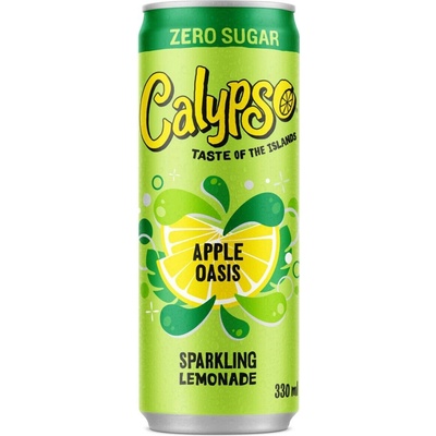 Calypso sycený nápoj s jablečnou příchutí bez cukru 330 ml