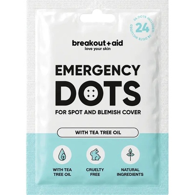 Breakout+aid Náplasti na akné s tea tree 24 ks