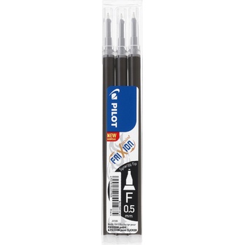 Pilot Frixion Point Clicker 0, 5 пълнител черен (3) (BLS-FRP5-S3-B)