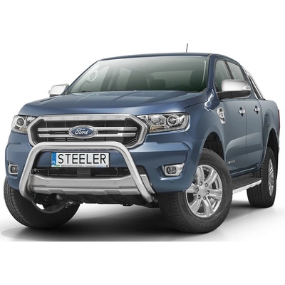 STEELER Predný ochranný rám nízký nerez, Ford Ranger IV, 2019-