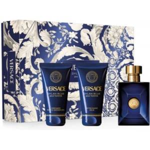 Versace Комплект за мъже Versace Dylan Blue - Тоалетна вода 50 мл + Афтършейв балсам 50 мл + Душ гел 50 мл Парфюми