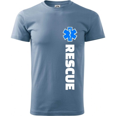 Rescue pre záchranárov tričko denim