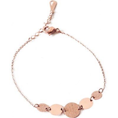 Bangles chirurgická ocel Medal rose gold 1661