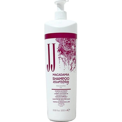 JJ Macadamia Šampon pro výživu a hydrataci citlivých a matných vlasů 1000 ml
