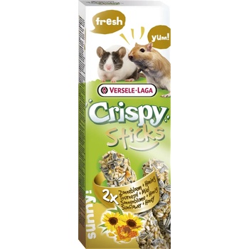 Versele-Laga Crispy Sticks Gerbils-Mice Sunflower & Honey - Крекер за джербили и мишки със слънчоглед и мед 2бр. 110 гр