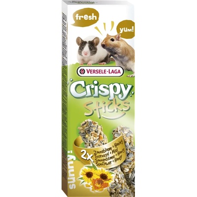 Versele-Laga Crispy Sticks Gerbils-Mice Sunflower & Honey - Крекер за джербили и мишки със слънчоглед и мед 2бр. 110 гр