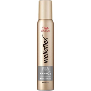 Wella Wellaflex Shiny Hold Ultra Strong Hold Mousse 200 ml