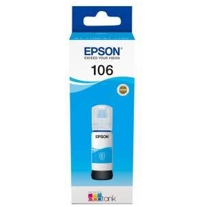 Epson Бутилка с мастило EPSON 106 EcoTank Photo, за L7160 и L7180, Cyan, C13T00R240