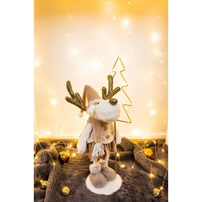 MagicHome Dekorácia Vianoce Sobia laň 50 cm