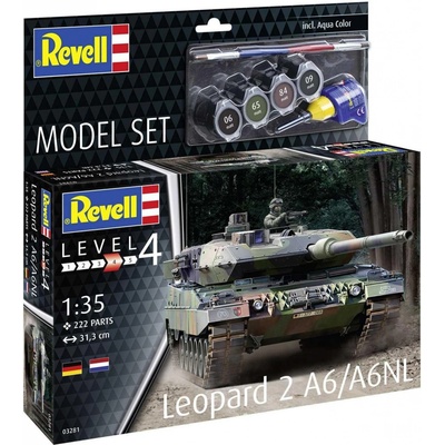 REVELL ModelSet tank 63281 Leopard 2 A6/A6NL CF_18-63281 1:35