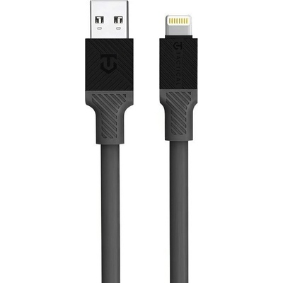 Tactical KP31181 Fat Man USB-A/Lightning, 1m, sivý