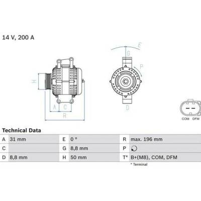BOSCH Generátor 0986047490