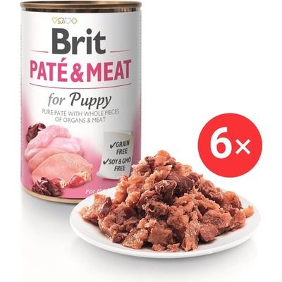 Brit Paté & Meat Puppy 6 x 400 g