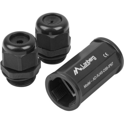 Lanberg RJ-45 inline coupler IP67 CAT. 6 FTP waterproof (AD-RJ45-OS6-IP67)