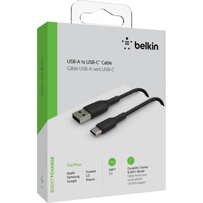 Belkin CAB001bt3MBK USB-C/USB-A , 3m, černý