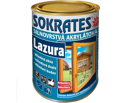 Sokrates Silnovrstvá akrylátová lazura 0,7 kg palisander