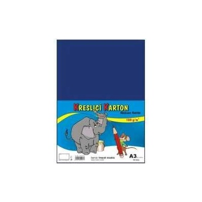 Kreslicí karton A3/180g/50lis tmavě modrá