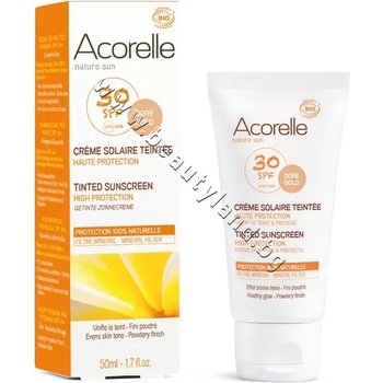 Acorelle Крем Acorelle Tinted Sunscreen SPF 30, p/n AC-sun2 - Био слънцезащитен крем за лице и тяло 30 SPF (AC-sun2)