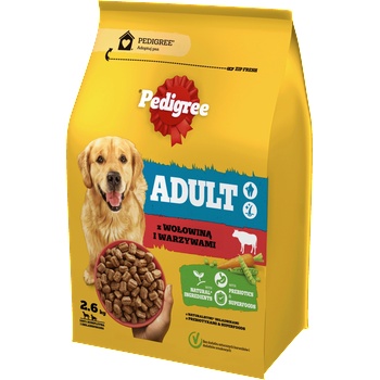 PEDIGREE PEDIGREE® Adult 2, 6 кг с говеждо месо и зеленчуци - пълноценна суха храна за възрастни кучета от големи и средни породи