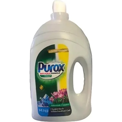 Purox Планински цветя течен препарат за бяло и цветно пране 143 пранета