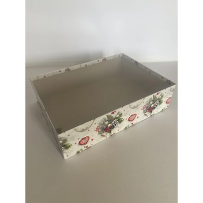 Dárková krabice - vánoční motiv II varianta: 350 x 250 x 100 mm – Hledejceny.cz