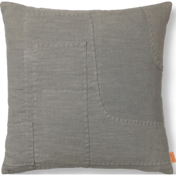 ferm LIVING Декоративна възглавница Darn 50 x 50 см синьосива (1104268233)