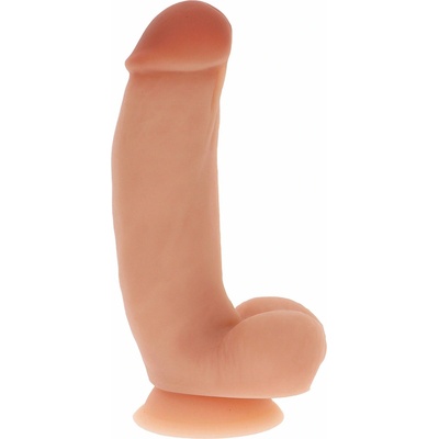 TOYJOY Get Real Silicone Dildo 7 Inch w Balls Light skin tone