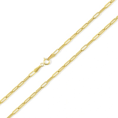 Lillian Vassago Zlatý unisex řetízek typu anker LLV31-GCH080 Žlutá