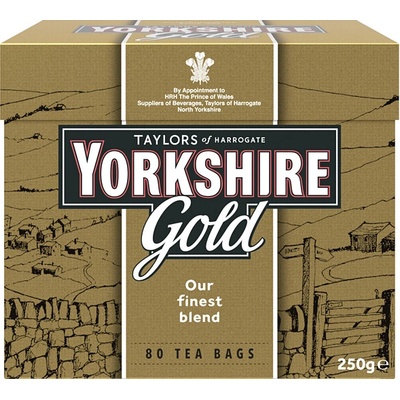 Yorkshire Gold Tea 80 Tea Bags Černý sáčkový čaj Gold 80 ks 250 g